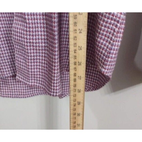 Robert Graham Red white Checked Long Sleeve Button Up shirt size Large - Picture 4 of 8